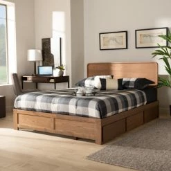 Top 10 ⌛ Baxton Studio Eleni Modern And Contemporary Transitional 3-Drawer Storage Bed 🌟