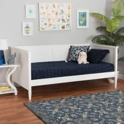 Best Sale 🤩 Baxton Studio Viva Classic And Traditional White Finished Wood Twin Size Daybed 👍