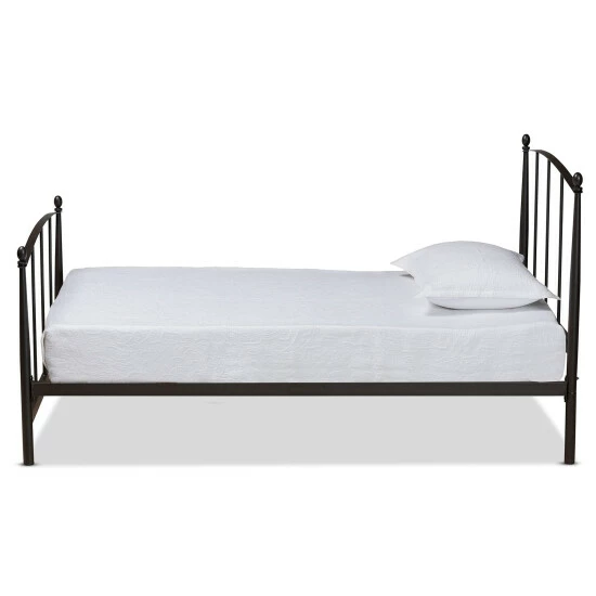 Best Sale 😀 Baxton Studio Lana Modern And Contemporary Black Metal Twin Size Platform Bed 🤩 - Image 3