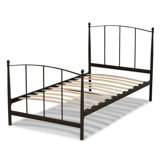 Best Sale 😀 Baxton Studio Lana Modern And Contemporary Black Metal Twin Size Platform Bed 🤩 - Image 4