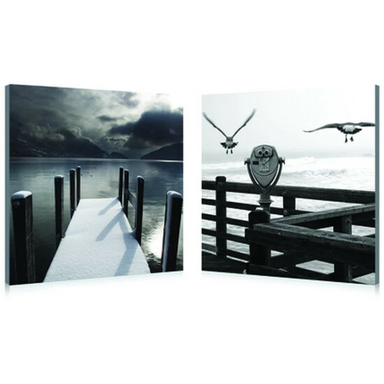 Cheapest โ Baxton Studio LAKE LOOKOUT Frameless Canvas Wall Art - Black&White ๐ฏ