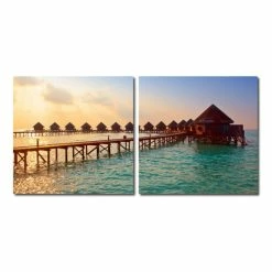 Discount 🌟 Baxton Studio MORNING GLORY Frameless Canvas Wall Art - Multi 🎉