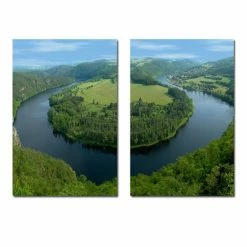 Coupon 🛒 Baxton Studio WATERWAY Frameless Canvas Wall Art - Multi ⌛