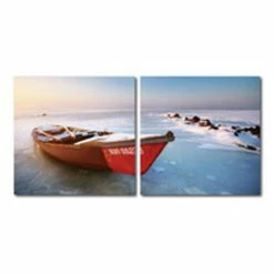 Cheapest 😉 Baxton Studio SEASONAL SEASHORE Frameless Canvas Wall Art - Multi 💯