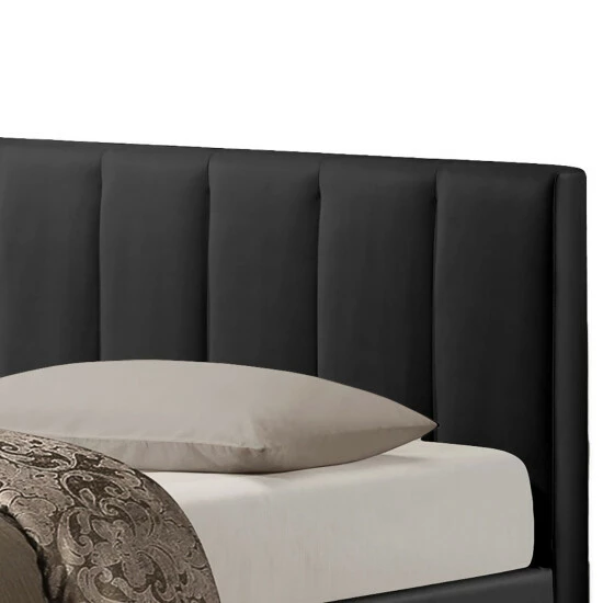 Best Pirce โจ Baxton Studio Templemore Contemporary Black Faux Leather Queen Storage Bed ๐ - Image 5
