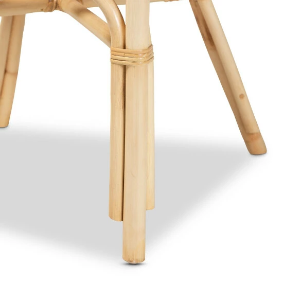 Budget โค๏ธ Baxton Studio Kaka Modern Bohemian Natural Brown Rattan Dining Chair ๐ - Image 7