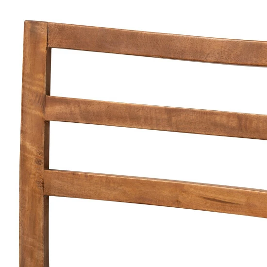 Outlet ๐ Baxton Studio Arthur Mid-Century Mahogany Wood/ Natural Rattan Dining Chair Set(2PC) โ๏ธ - Image 5