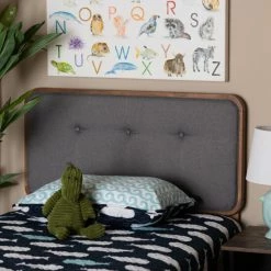 Flash Sale ⭐ Baxton Studio Palina Mid-Century Modern Twin Size Headboard Beige 🔔
