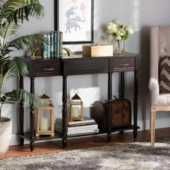 Best reviews of 🎉 Baxton Studio Hallan Classic And Traditional French Provincial 3-Drawer Console Table Oak 😀