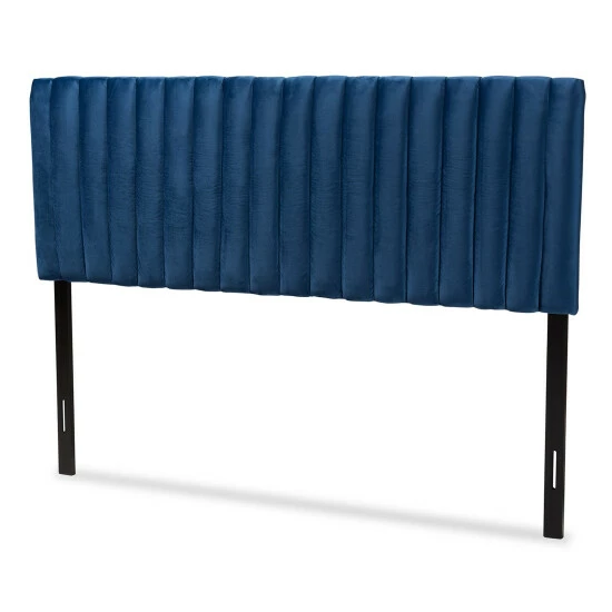 Best reviews of ⭐ Baxton Studio Emile Contemporary Channel-tufed Upholstered Queen Headboard-Navy Blue 🌟 - Image 2