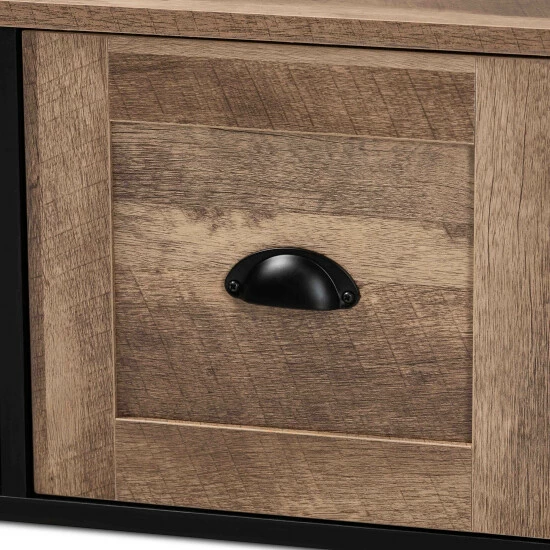 Best reviews of 💯 Baxton Studio Connell Modern & Industrial 2-Door Wood TV Stand In Natural Brown 😀 - Image 7