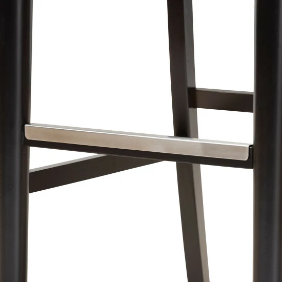 Hot Sale 🌟 Baxton Studio Alexandra Modern And Contemporary 2-Piece Bar Stool Set Grey/espresso Brown 🔔 - Image 8