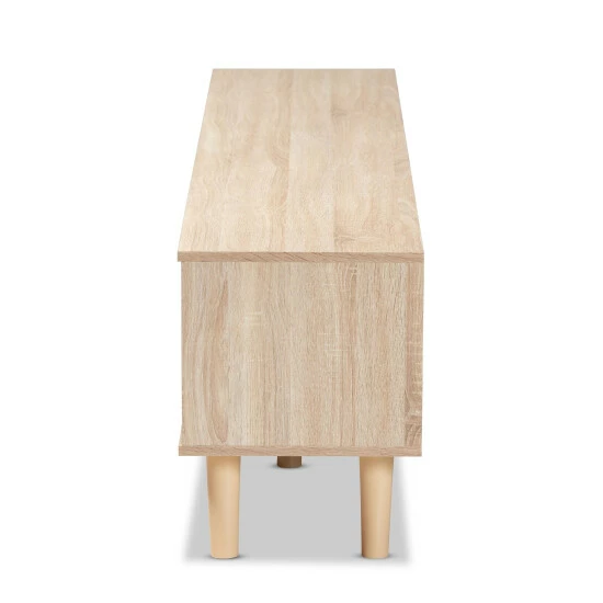 Cheapest ๐ฅ Baxton Studio Clapton Two-Tone Grey And Oak Brown Finished Wood TV Stand ๐ฅฐ - Image 6