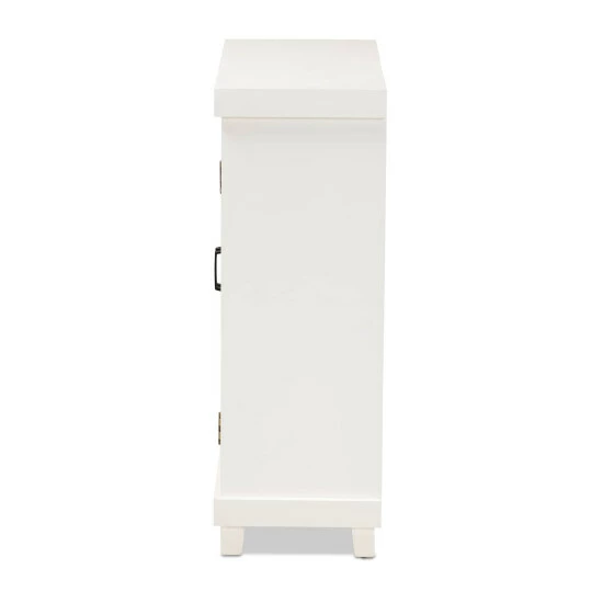 Deals ๐ Baxton Studio Carlena Modern And Contemporary White Finished Wood And Mirrored Glass 2-Door Sideboard ๐ - Image 5