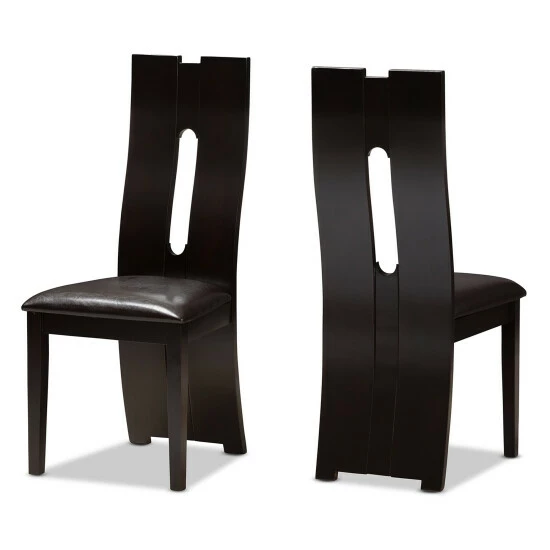 Top 10 ⭐ Contemporary Brown Faux Leather 5-Piece Dining Set By Baxton Studio 🤩 - Image 3