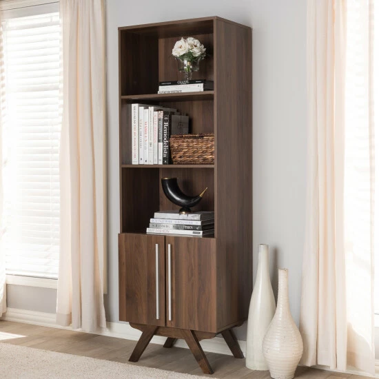 Best reviews of 🔥 Mid-Century Brown Bookcase By Baxton Studio ✨