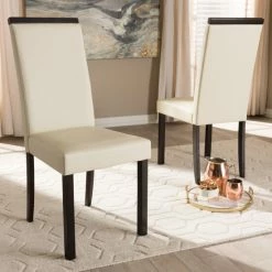 Top 10 ❤️ Contemporary Cream Dining Chair 2-Piece Set By Baxton Studio 🎉