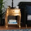 Budget 🤩 Baxton Studio Harriet Classic And Traditional Wood 1-Drawer End Table Gold ⭐