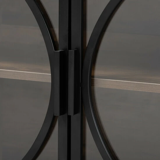 Flash Sale ๐งจ Baxton Studio Carter Mid-Century Modern Industrial Walnut Brown Finished Wood And Black Metal 2-Door Sideboard โ๏ธ - Image 6