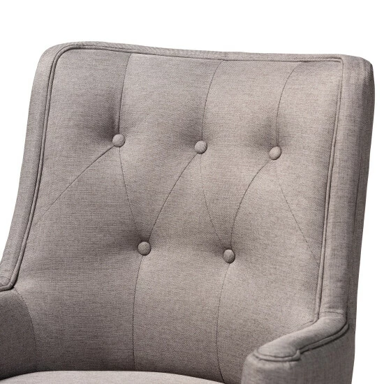 Hot Sale 👍 Baxton Studio Aldon Modern And Contemporary 2-Piece Bar Stool Set Beige 😀 - Image 6