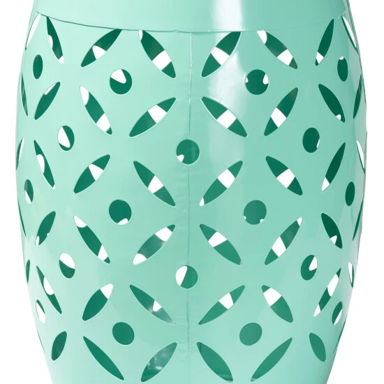 Cheap โ๏ธ Baxton Studio Hallie Modern And Contemporary Aqua Finished Metal Outdoor Side Table ๐ - Image 3