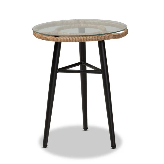 Cheapest ๐ Baxton Studio Aimon Modern & Contemporary 3-Piece Synthetic Rattan Patio Bistro Set โ๏ธ - Image 4