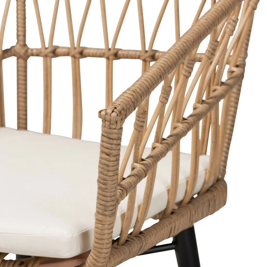 Cheapest ๐ Baxton Studio Aimon Modern & Contemporary 3-Piece Synthetic Rattan Patio Bistro Set โ๏ธ - Image 5