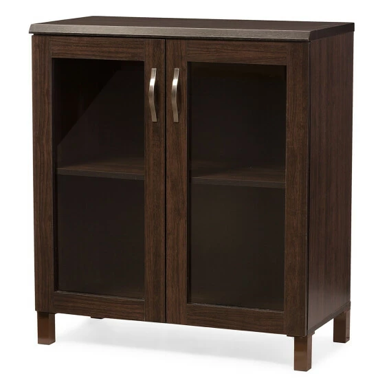 Discount ๐ Baxton Studio Sintra Modern And Contemporary Dark Brown Sideboard Storage Cabinet With Glass Doors ๐ฅฐ - Image 4