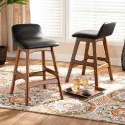 Top 10 ✨ Baxton Studio Darrin Mid-Century Modern 2-PC Counter Stool Set 🔥