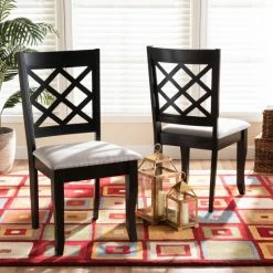 Flash Sale 🌟 Baxton Studio Verner Modern And Contemporary 2-Piece Dining Chair Set ⌛