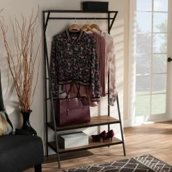 Wholesale 👏 Baxton Studio Laima Vintage Rustic Industrial Entryway 🧥 Coat Hanger 💯
