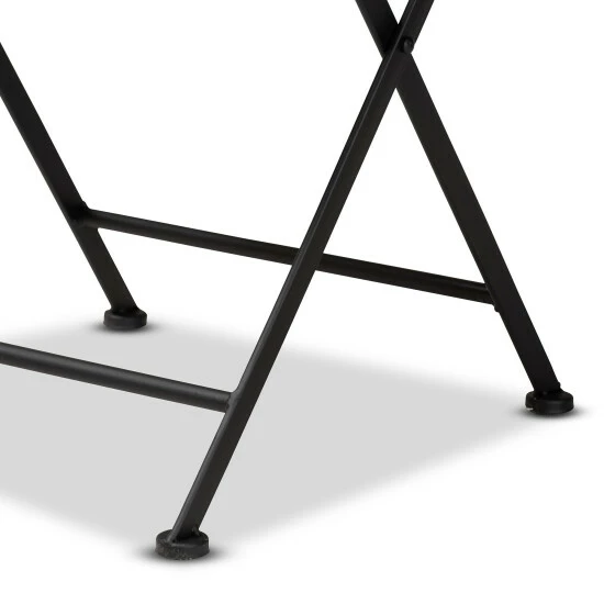 Cheap ๐ Baxton Studio Santina Contemporary Metal And Ceramic Tile 3-Piece Outdoor Bistro Set ๐ - Image 8