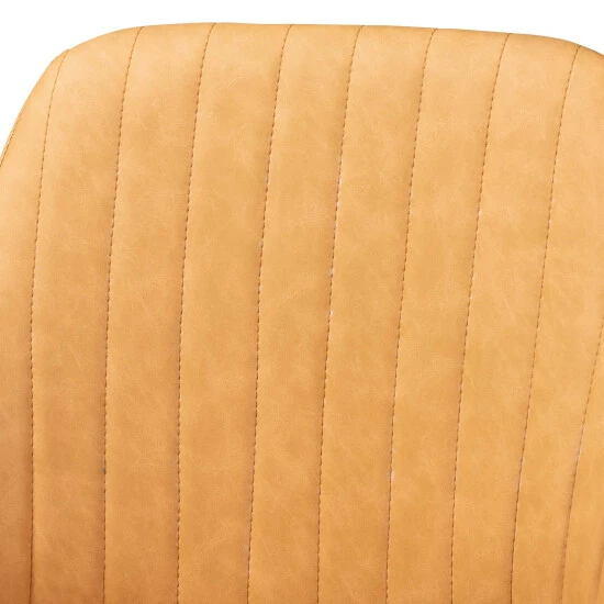 Hot Sale 😀 Baxton Studio Walter Mid-Century Contemporary 4-piece Bar Stool Set Tan 🤩 - Image 5