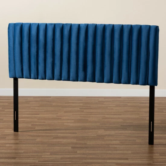 Best deal ๐ Baxton Studio Emile Modern &Contemporary Velvet Upholstered Wood Headboard-Navy Blue ๐ - Image 6