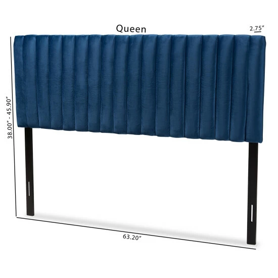 Best deal ๐ Baxton Studio Emile Modern &Contemporary Velvet Upholstered Wood Headboard-Navy Blue ๐ - Image 8