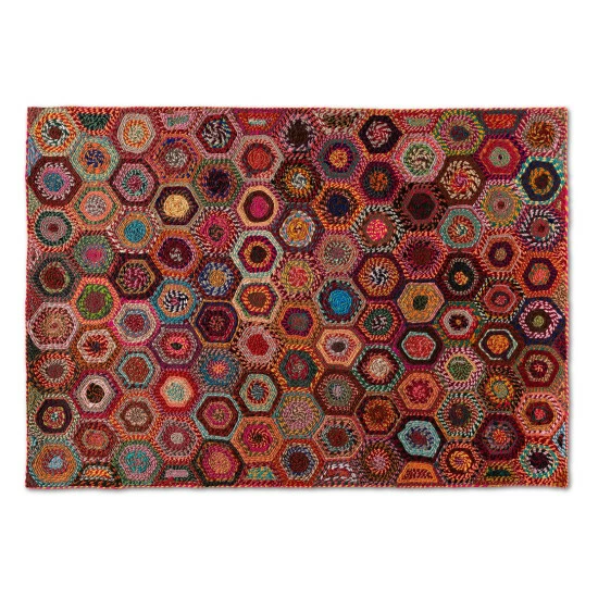 Brand new ๐ Baxton Studio Adailo Modern And Contemporary Multi-Colored Handwoven Fabric Area Rug - 5' X 8'/Surplus ๐ฅฐ - Image 2