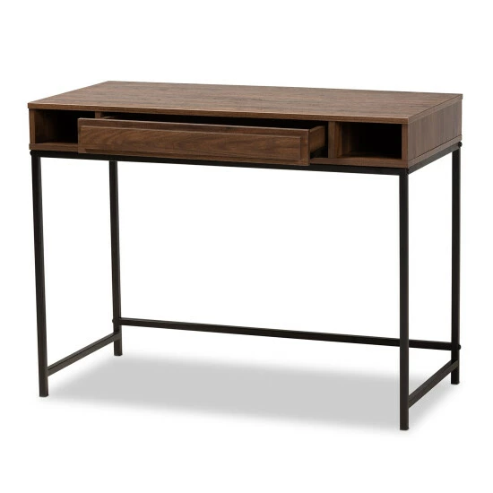 Best deal ๐ Baxton Studio Cargan Modern And Contemporary 1-Drawer Desk Brown ๐ - Image 4