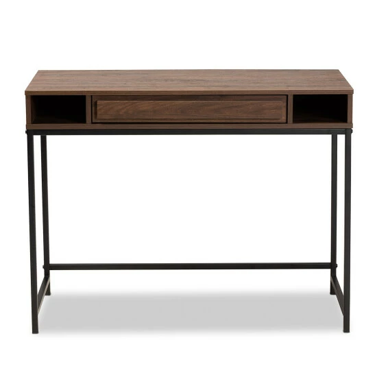 Best deal ๐ Baxton Studio Cargan Modern And Contemporary 1-Drawer Desk Brown ๐ - Image 5