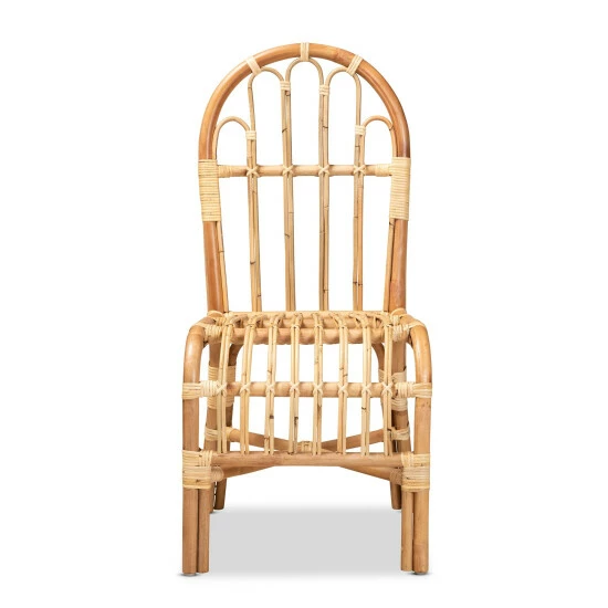 Promo ⌛ Baxton Studio Athena Modern Natural Finished Rattan Dining Chair 🔥 - Image 3