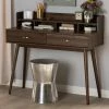 Best Pirce ⌛ Mid-Century Brown 2-Drawer Desk By Baxton Studio 😀