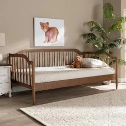 Best reviews of 🎁 Baxton Studio Parson Classic Mid-Century Modern Walnut Brown Wood Daybed-Twin 🔥