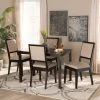 Coupon 🔔 Baxton Studio Suvi Modern And Contemporary Oak Wood Dining Set - Sand/Dark Brown 😀