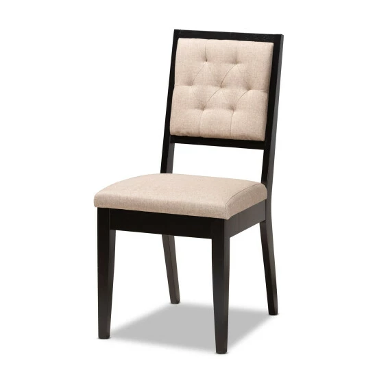 Coupon ๐ Baxton Studio Suvi Modern And Contemporary Oak Wood Dining Set - Sand/Dark Brown ๐ - Image 3