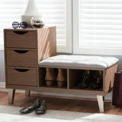 Best reviews of 💯 Contemporary 👟 Shoe Storage Bench By Baxton Studio ⌛