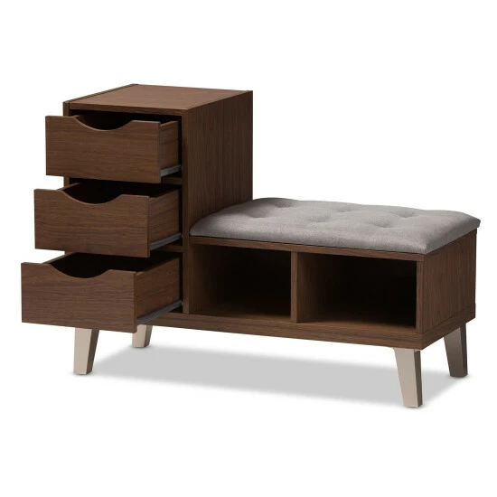 Best reviews of ๐ฏ Contemporary ๐ Shoe Storage Bench By Baxton Studio โ - Image 3
