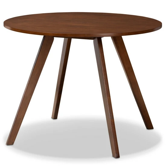 Hot Sale 🥰 Baxton Studio Timothy Mid-Century Modern Transitional 5-Piece Dining Set Light Grey ✨ - Image 5