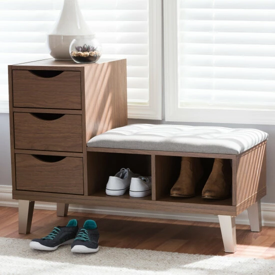 Best reviews of ๐ฏ Contemporary ๐ Shoe Storage Bench By Baxton Studio โ - Image 8