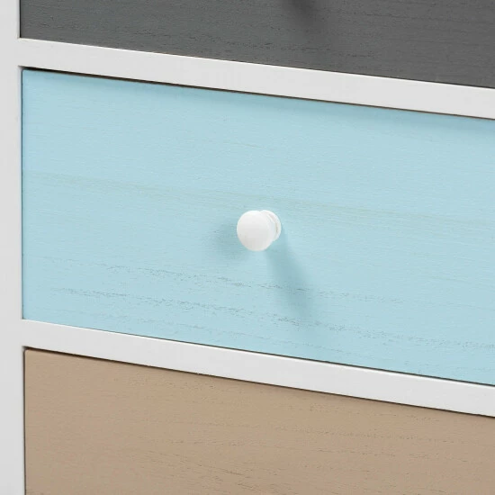 Best reviews of ๐ Baxton Studio Kalila Modern And Contemporary White And Multi-Colored Finished Wood 3-Drawer End Table ๐ฅ - Image 6