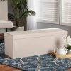 Best deal 🥰 Baxton Studio Haide Modern & Contemporary Fabric Upholstered Storage Ottoman-Beige 🎁