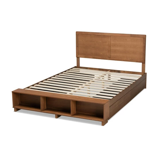 Best deal ๐คฉ Baxton Studio Tamsin Modern Transitional 4-Drawer Storage Bed With Built-In Shelves ๐ฅ - Image 5